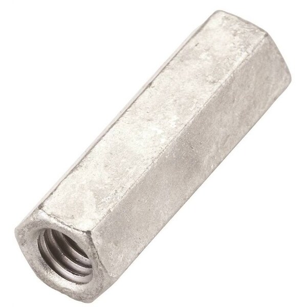 National Hardware Coupling Nut, 3/8"16, Galvanized N182684 Zoro